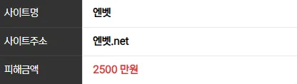 엔벳2500먹튀했습니다