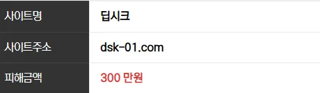 딥시크 299만원 먹튀사이트