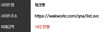 워크벳 162만원 먹튀