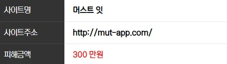 머스트잇 300만원 먹튀